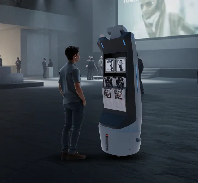 AI-powered advertisement robot