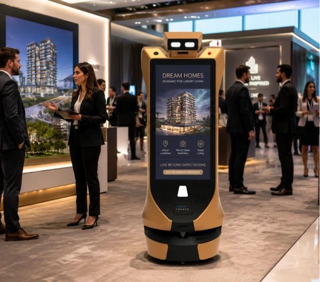 rent robots for real estate expos and events in delhi