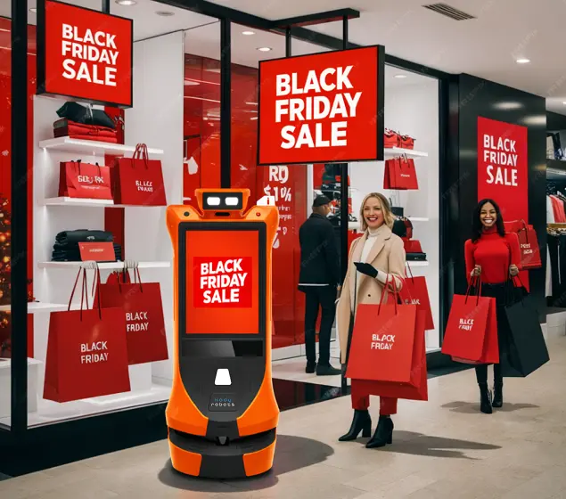 robots at shopping mall activations