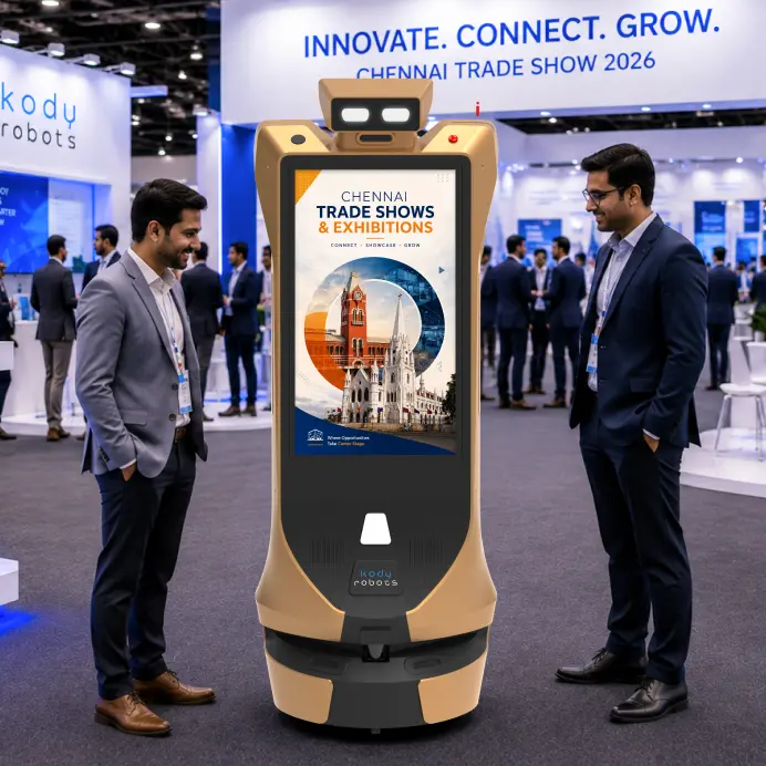 advertising robot at tradeshows in Chennai
