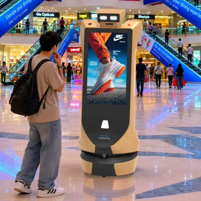 robots at mall activation in Chennai