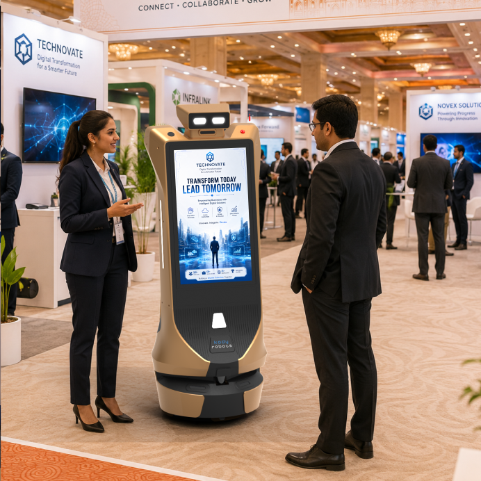 rent robot for trade shows in Jaipur
