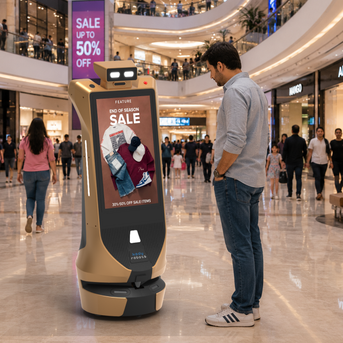 rent robot in Jaipur for shopping mall and public spaces