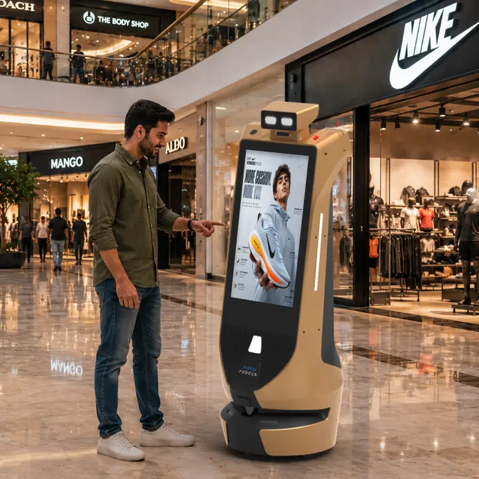 rent robots for retail and mall activations