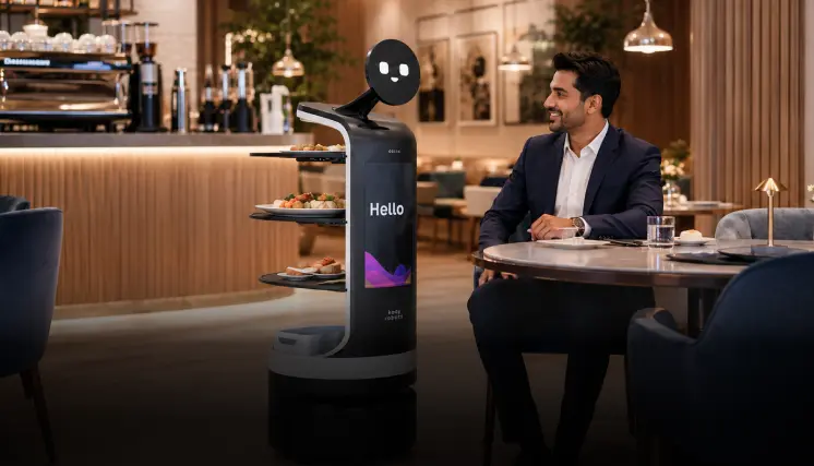 rent serving robot in pune