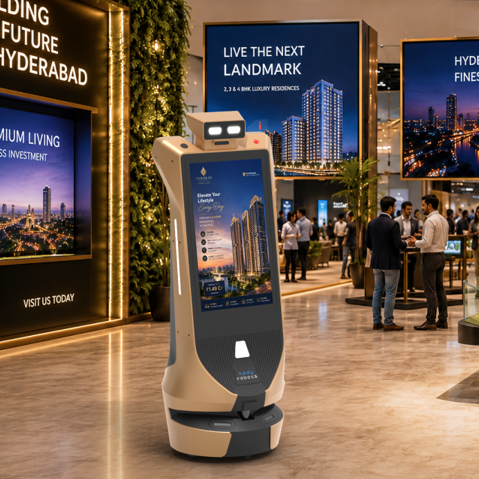 Product serving robot