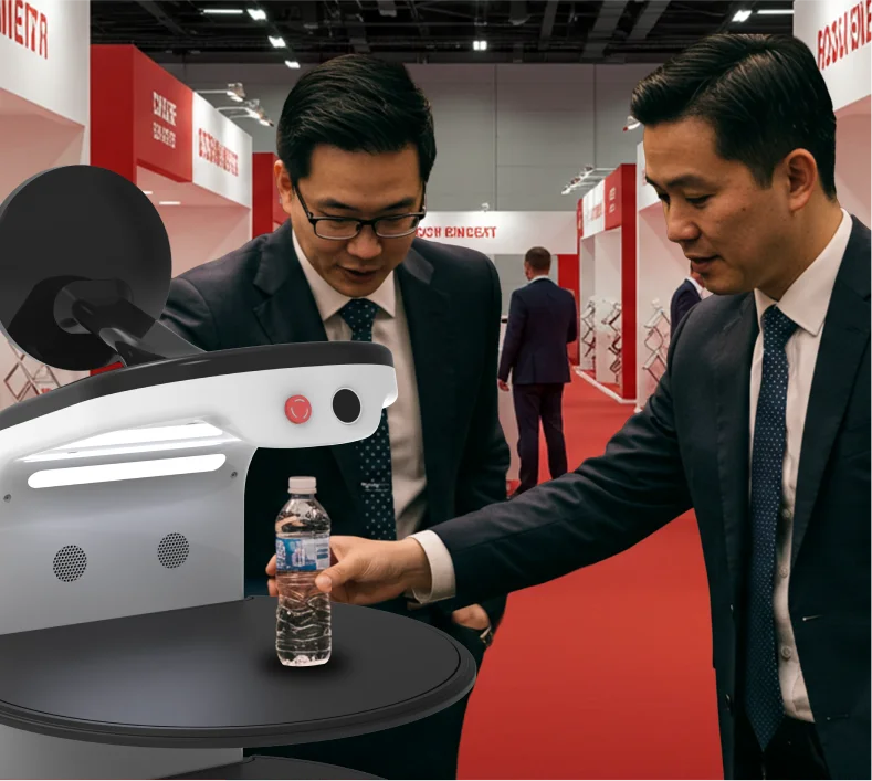 rental serving robot serve drinks in exhibitions