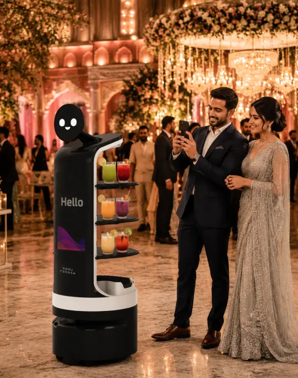 robot on rent for wedding