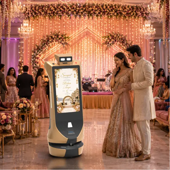 robots on rent for weddings