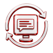Continuous on-screen messaging icon