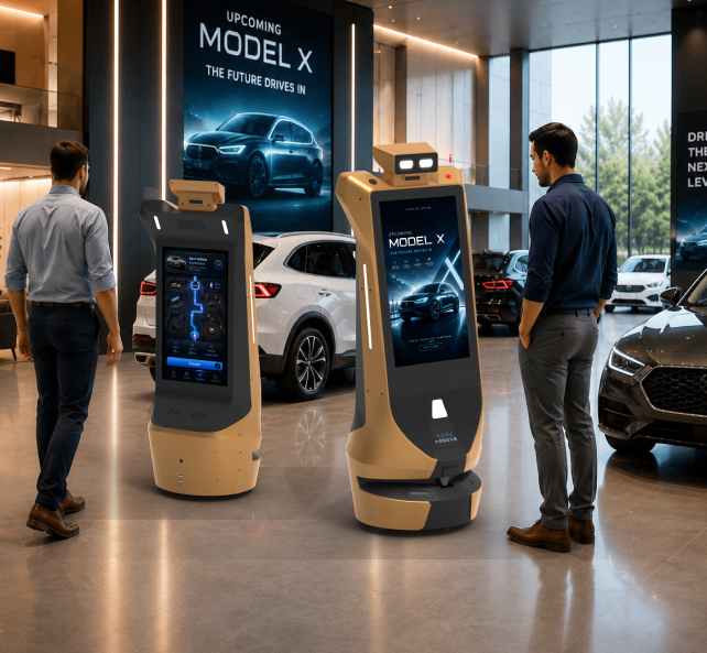 automotive exhibitions robot rental