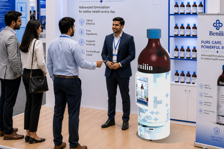 event with product promotional robot