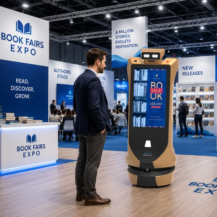 rent robot for book fairs and large-scale exhibitions in Kolkata