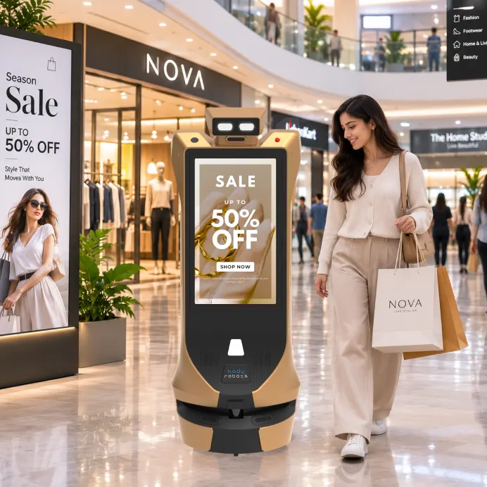 rent robot for shopping mall activations in Kolkata