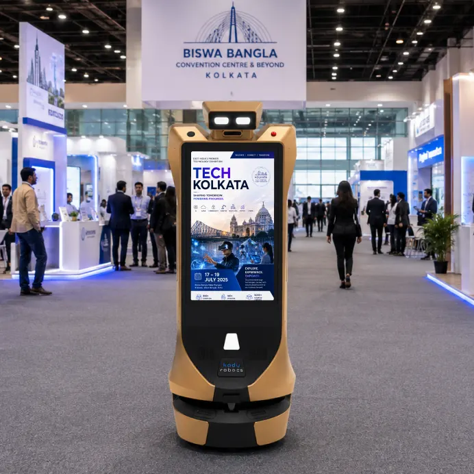 rent robot for technology exhibitions and trade shows in Kolkata