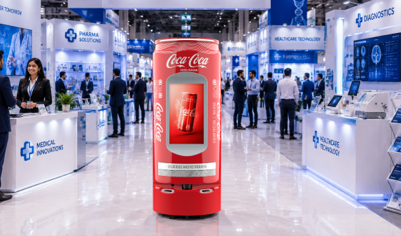 rental beverage promotional robot-popper