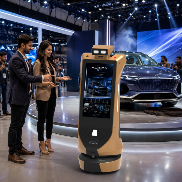 robot rental for auto expo