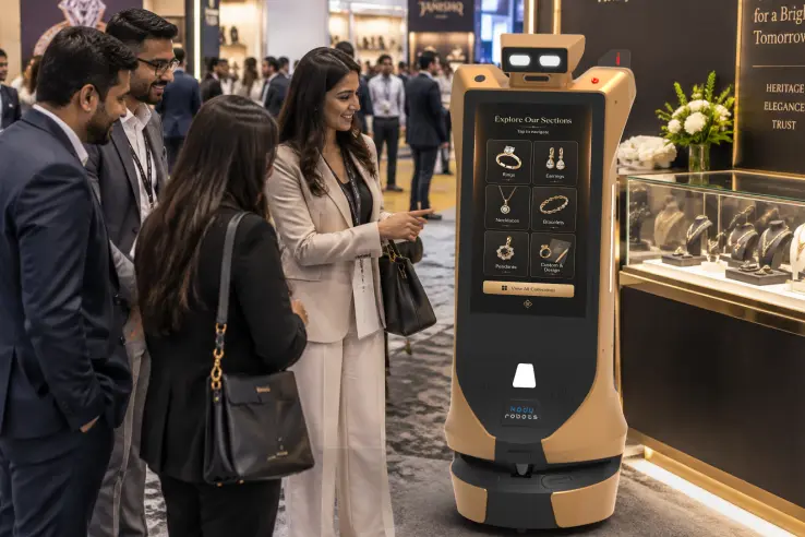 jewellery exhibitions with ai robot
