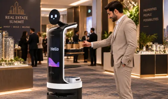 dasher serving robot for property expo