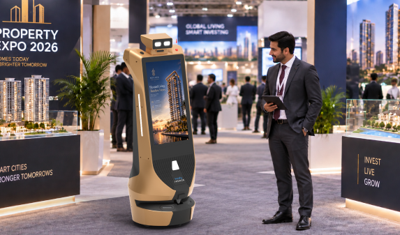 odigo-advertising robot for property expo