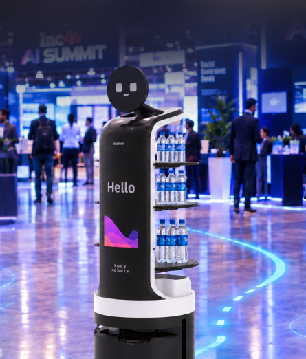 rental serving robot at ai summit