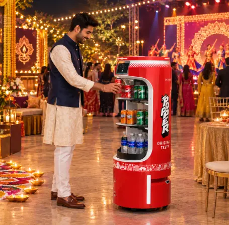 robot rental for beverage promotion