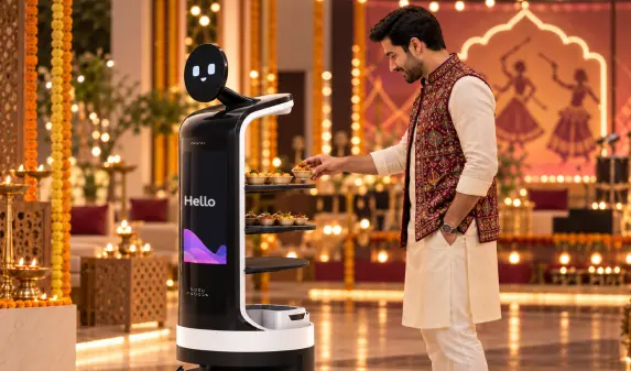 serving robot for cultural events